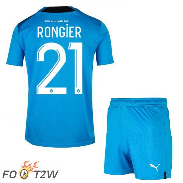 Maillot Foot Marseille OM (RONGIER 21) Enfant Third Bleu 2022/2023