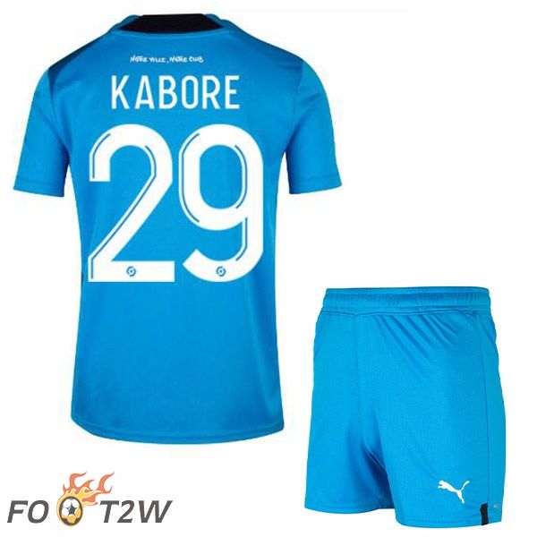 Maillot Foot Marseille OM (KABORE 29) Enfant Third Bleu 2022/2023