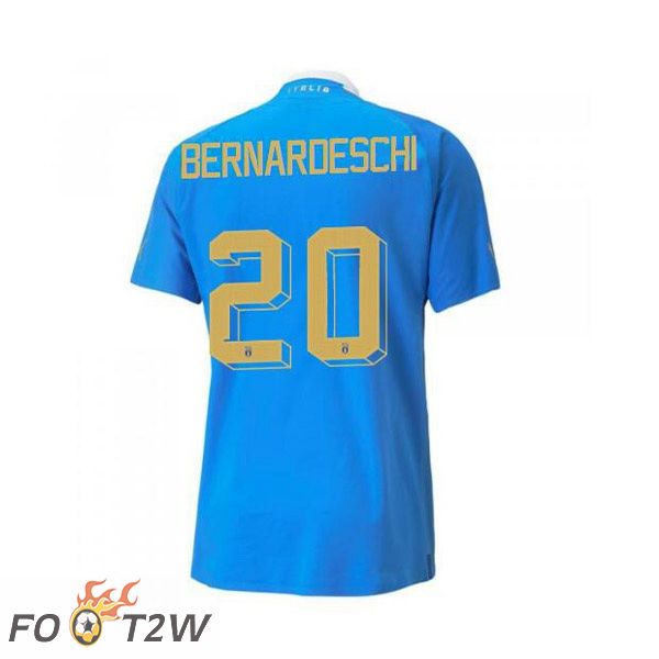 Maillot Foot Equipe de Italie（Bernardeschi 20）Domicile Bleu 2022/2023