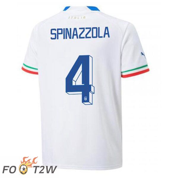 Maillot Equipe de Italie (Spinazzola 4) Exterieur Blanc 2022/2023