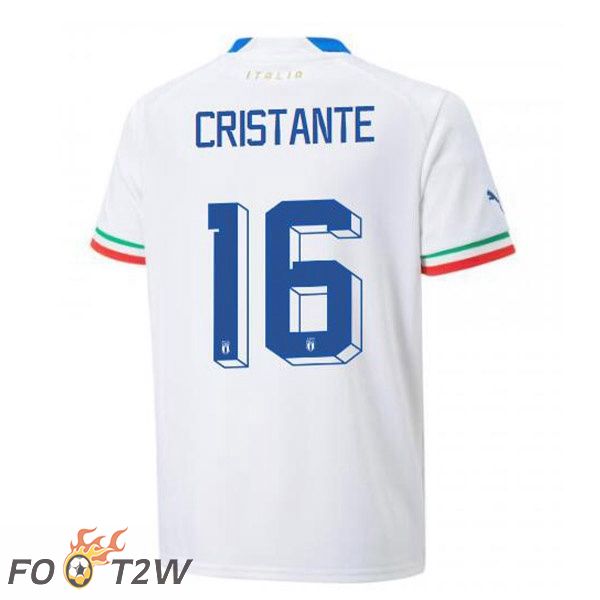 Maillot Equipe de Italie (Cristante 16) Exterieur Blanc 2022/2023