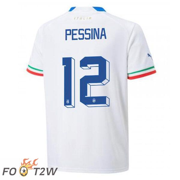 Maillot Equipe de Italie (Pessina 12) Exterieur Blanc 2022/2023