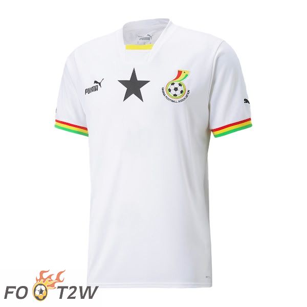 Maillot De Foot Ghana Domicile Blanc Coupe du monde 2022