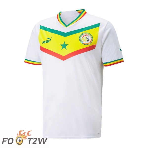 Maillot De Foot Sénégal Domicile Blanc Coupe du monde 2022