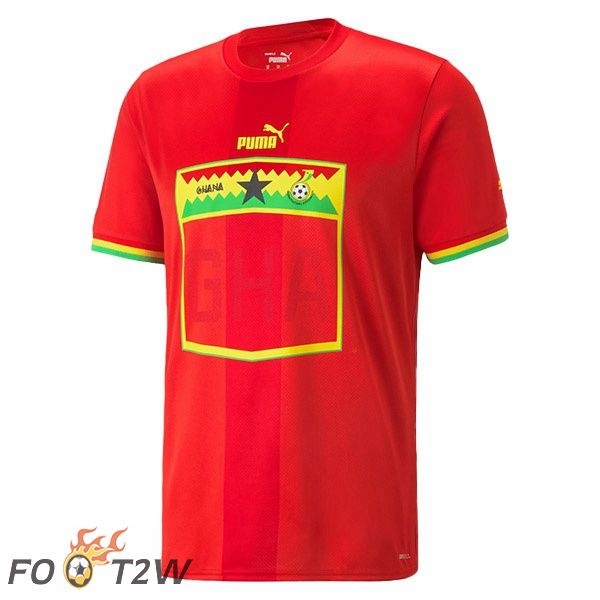 Maillot Equipe De Ghana Exterieur Rouge Coupe du monde 2022