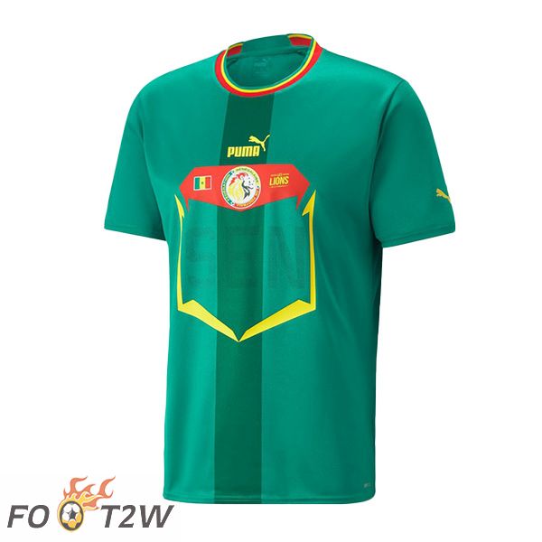 Maillot Equipe De Sénégal Exterieur Vert Coupe du monde 2022