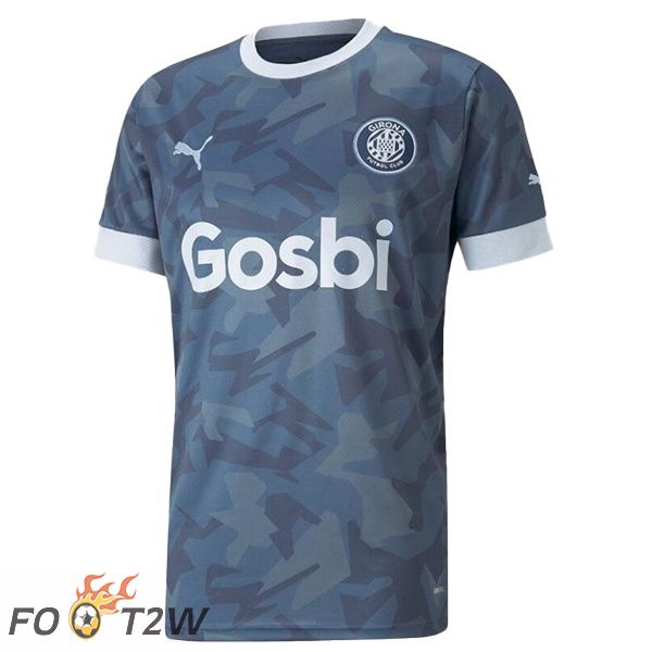 Maillot De Foot FC Girona Third Bleu Gris 22/23