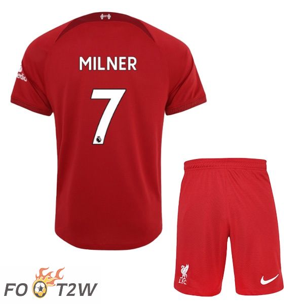 Maillot de Foot FC Liverpool (MILNER 7) Enfant Domicile Rouge 2022/2023