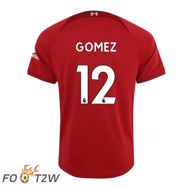 Maillot de Foot FC Liverpool (GOMEZ 12) Domicile Rouge 2022/2023