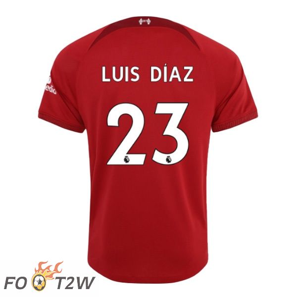 Maillot de Foot FC Liverpool (LUIS DÍAZ 23) Domicile Rouge 2022/2023