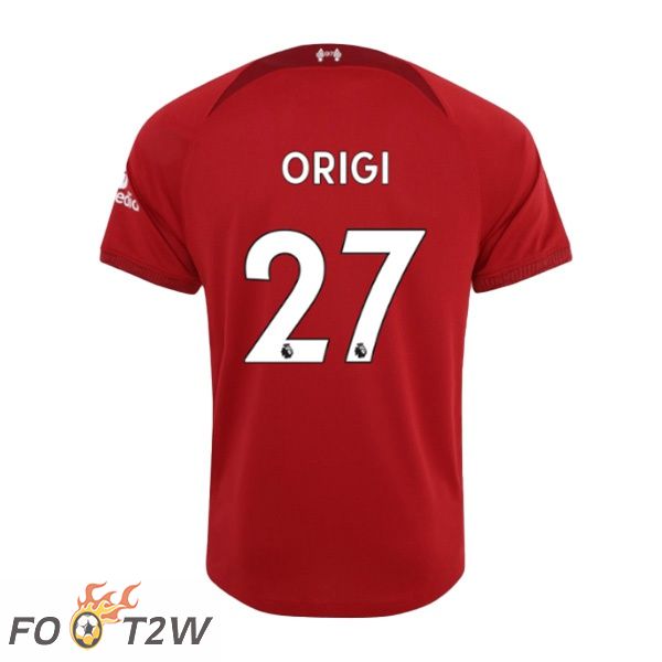 Maillot de Foot FC Liverpool (ORIGI 27) Domicile Rouge 2022/2023