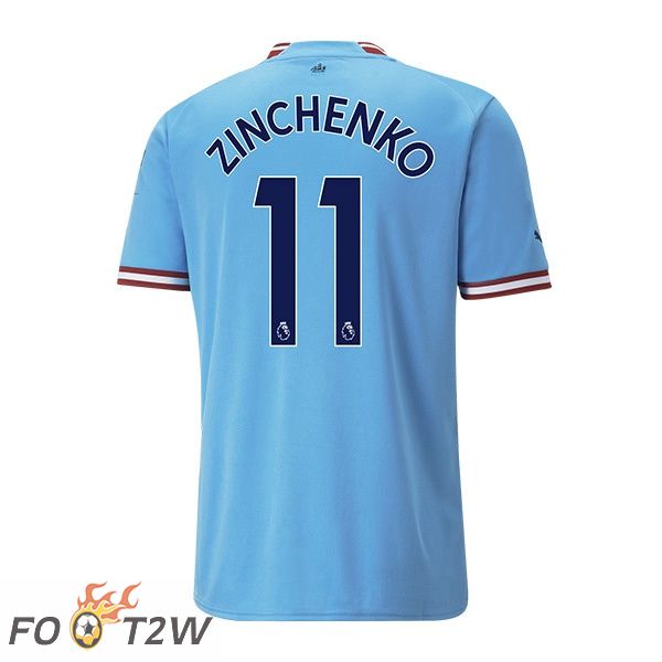 Maillot de Foot Manchester City (Zinchenko 11) Domicile Bleu 2022/2023