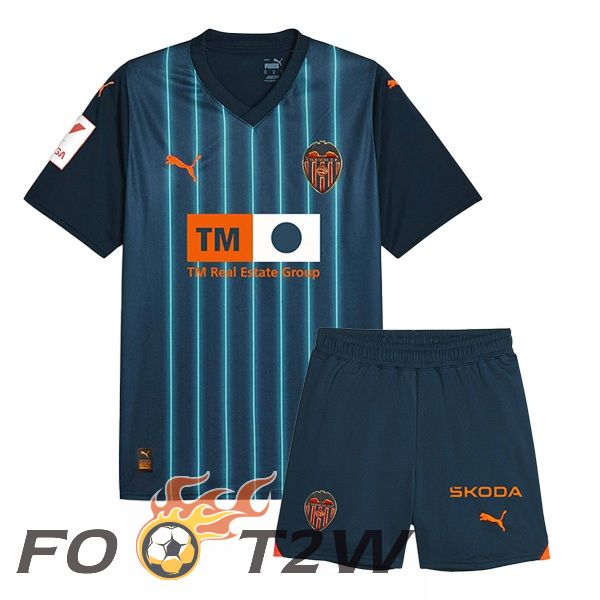 Maillot De Foot Valencia CF Enfant Exterieur Bleu 2023/2024