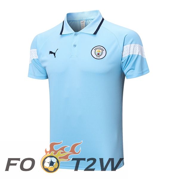 Polo Foot Manchester City Bleu 2023/2024