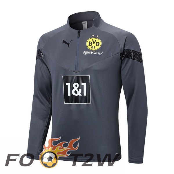 Training Sweatshirt Dortmund BVB Gris 2023/2024