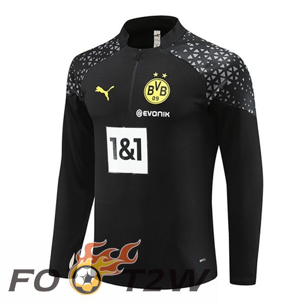 Training Sweatshirt Dortmund BVB Noir 2023/2024