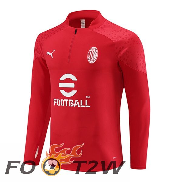 Training Sweatshirt AC Milan Rouge 2023/2024