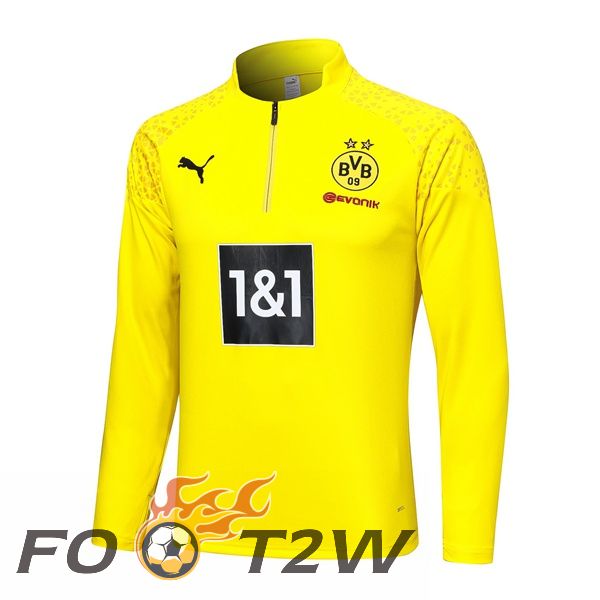 Training Sweatshirt Dortmund BVB Jaune 2023/2024