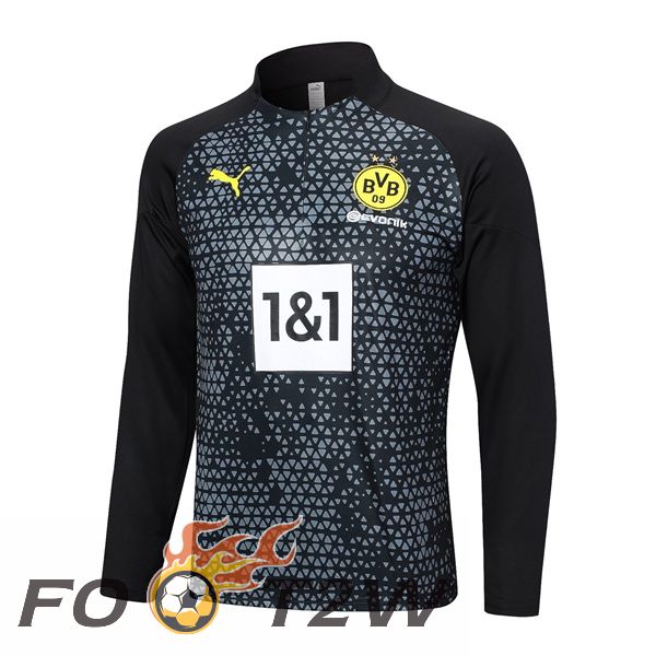 Training Sweatshirt Dortmund BVB Noir 2023/2024