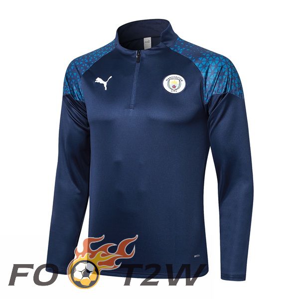 Training Sweatshirt Manchester City Bleu Royal 2023/2024