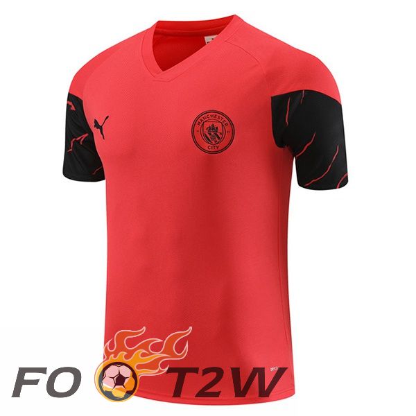 Training T-Shirts Manchester City Rouge 2023/2024