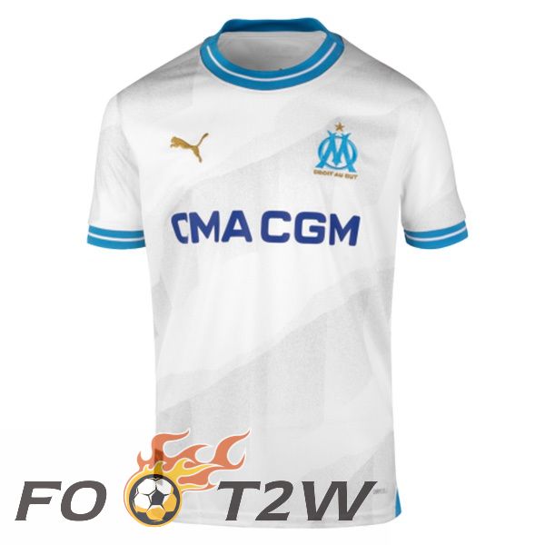 Maillot De Foot Marseille OM Domicile Blanc 2023/2024