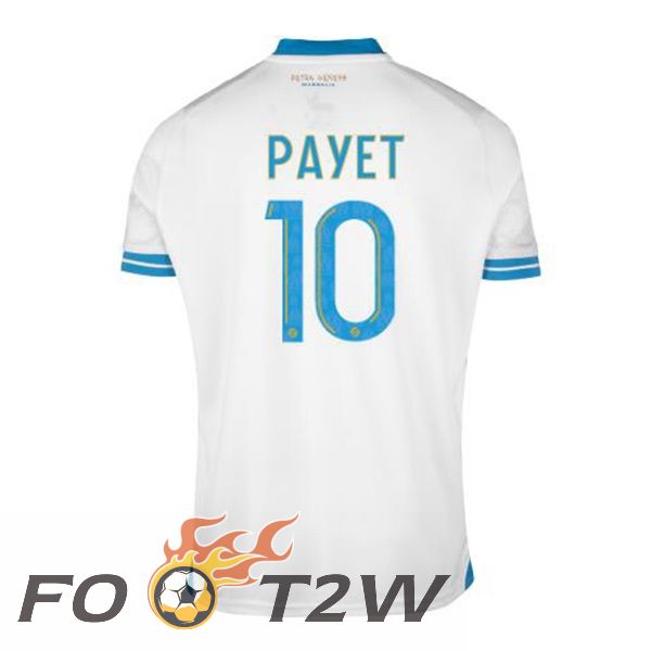 Maillot De Foot Marseille OM (PAYET 10) Domicile Blanc 2023/2024