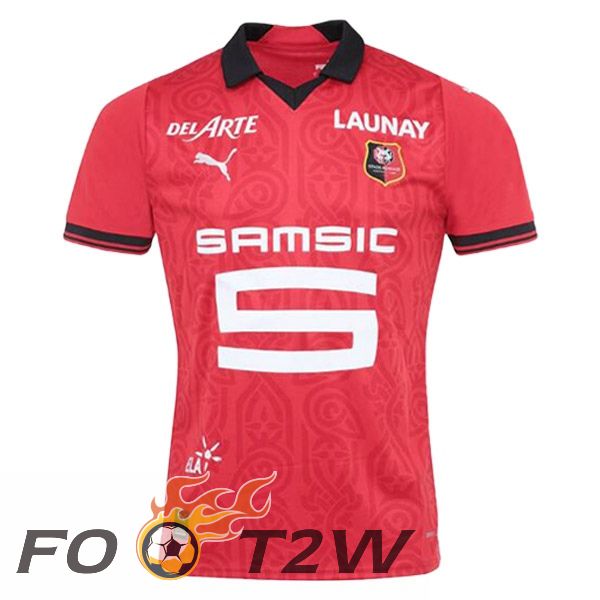 Maillot De Foot Stade Rennais Domicile Rouge 2023/2024