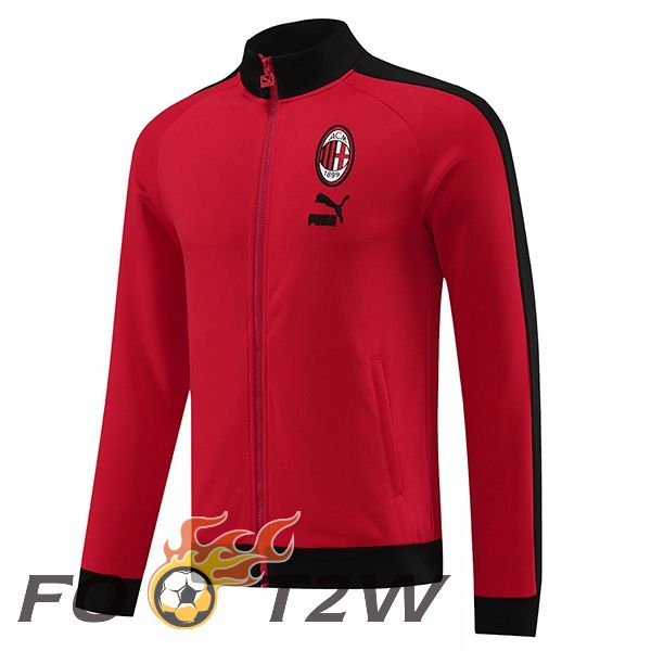 Veste Foot AC Milan Rouge 2023/2024