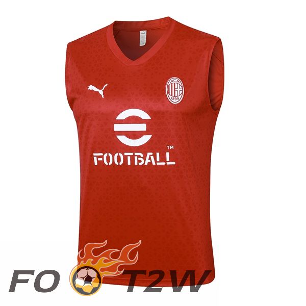 Gilet De Foot AC Milan Rouge 2023/2024