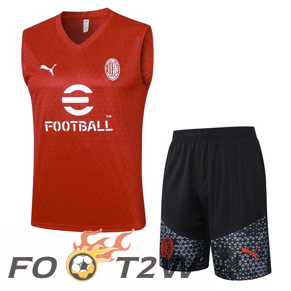 Gilet De Foot AC Milan + Shorts Rouge 2023/2024