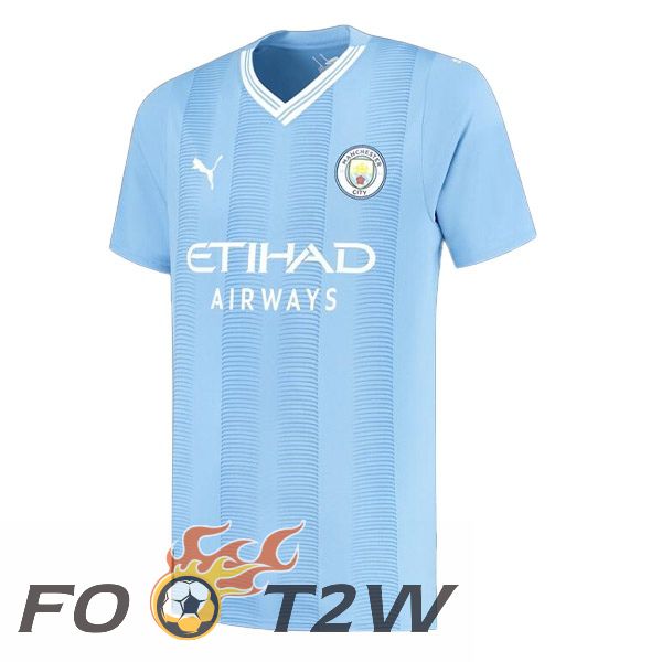 Maillot De Foot Manchester City Domicile Bleu 2023/2024