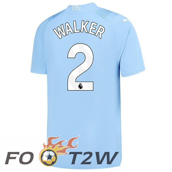 Maillot De Foot Manchester City (Kyle Walker 2) Domicile Bleu 2023/2024