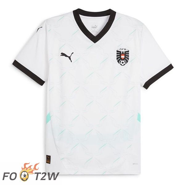 Maillot Equipe De Autriche Exterieur Blanc UEFA Euro 2024