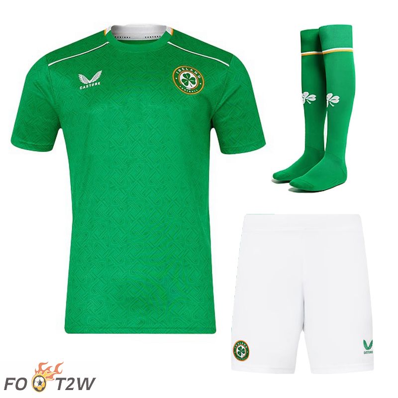 Ensemble Maillot Foot Irlande Domicile (Shorts + Chaussettes) 2024/2025