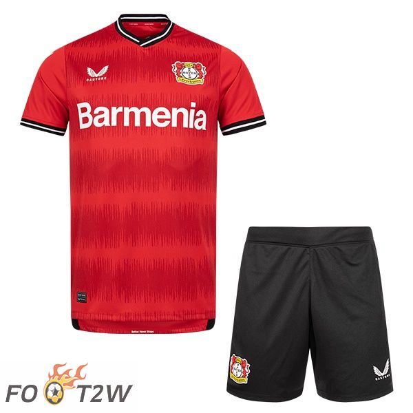 Maillot De Foot Bayer 04 Leverkusen Enfant Domicile Rouge 22/23