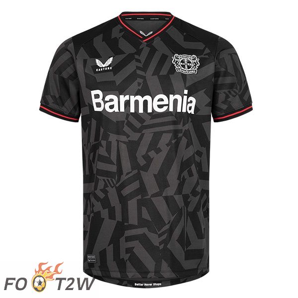 Maillot de Foot Bayer 04 Leverkusen Exterieur Noir 2022/2023