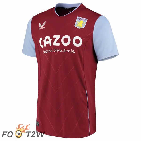 Maillot de Foot Aston Villa Domicile Rouge 2022/2023