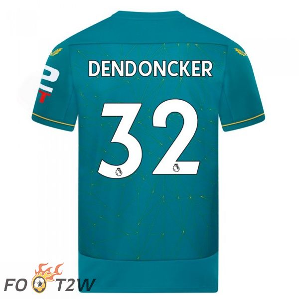 Maillot de Foot Wolves (DENDONCKER 32) Exterieur Bleu 2022/2023