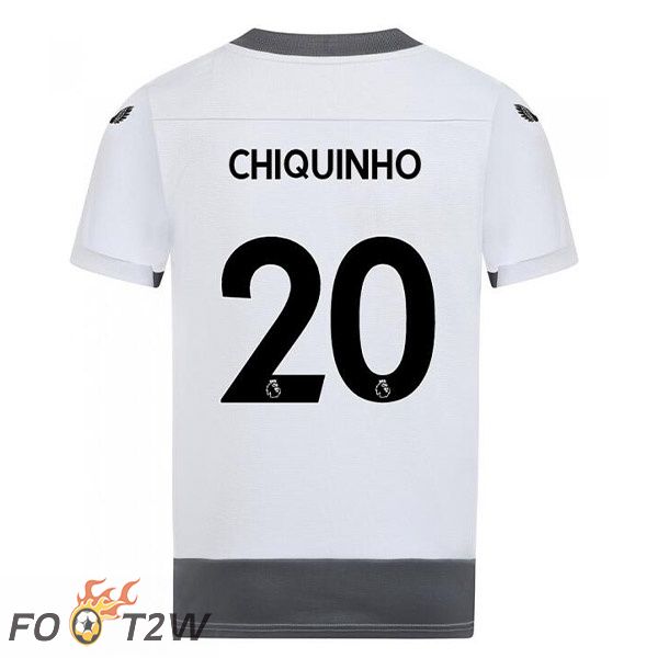 Maillot De Foot Wolves (CHIQUINHO 20) Third Blanc Gris 2022/2023