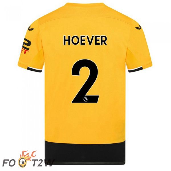 Maillot De Foot Wolves (HOEVER 2) Domicile Jaune 22/23