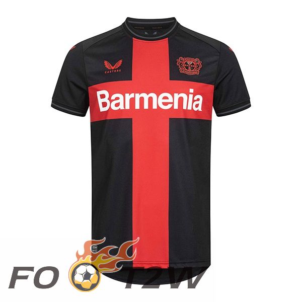 Maillot De Foot Bayer 04 Leverkusen Domicile Noir Rouge 2023/2024