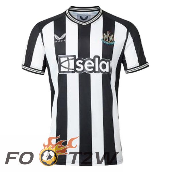 Maillot De Foot Newcastle United Domicile Blanc Noir 2023/2024