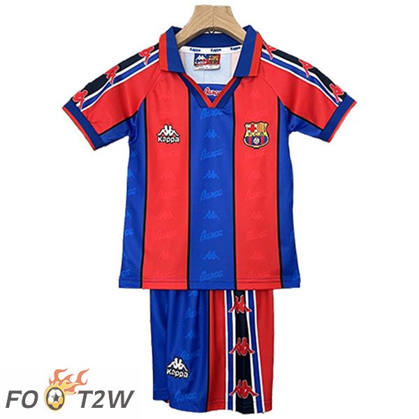 Maillot De Foot FC Barcelone Retro Enfant Domicile 1995/1997