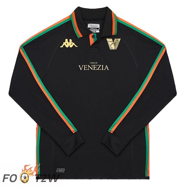 Maillot de Foot Venise FC Domicile Manche Longue Noir 2022/2023