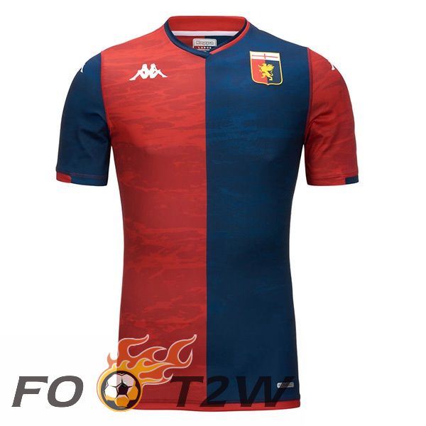 Maillot De Foot Genoa CFC Domicile Rouge Bleu 2023/2024