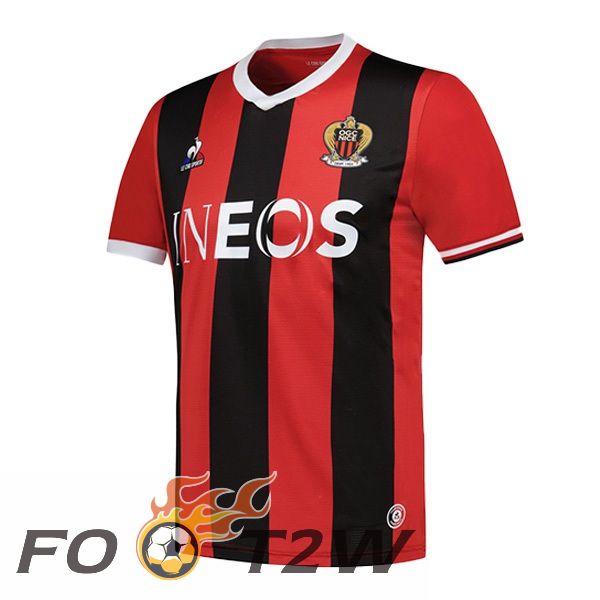 Maillot De Foot OGC Nice Domicile Rouge Noir 2023/2024