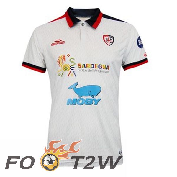 Maillot De Foot Cagliari Calcio Exterieur Blanc 2023/2024