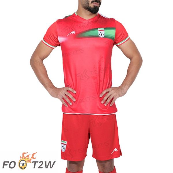 Maillot Iran Exterieur Rouge Coupe du monde 2022