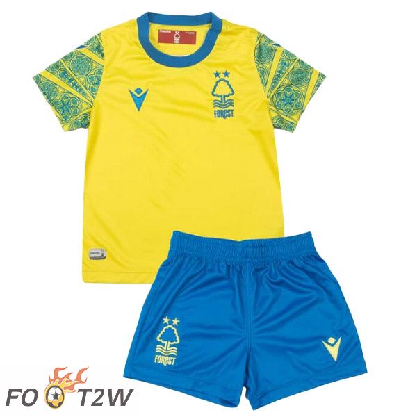 Maillot De Foot Nottingham Forest Enfant Exterieur Jaune 2022/2023